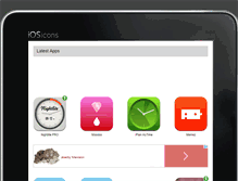 Tablet Screenshot of iosicons.com